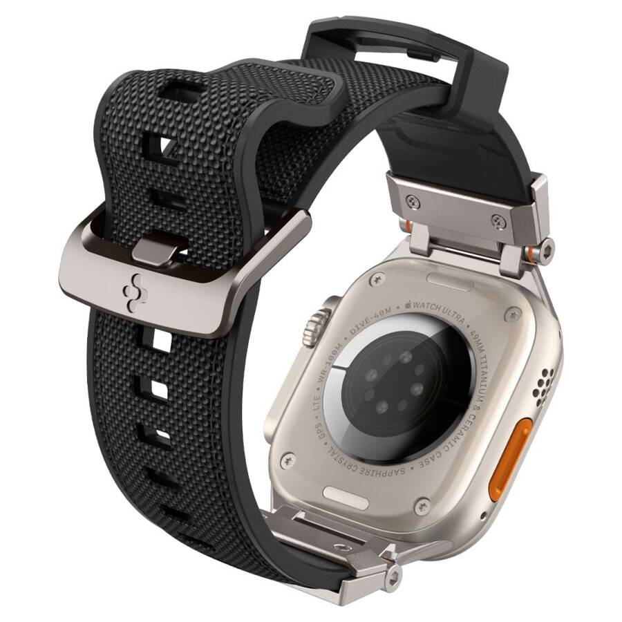 Curea Spigen Apple Watch 4/5/6/7/8/9/SE ULTRA1/2 42/44/45/49MM Durapro Armor Tpu-Nylon-Negru - 2 | YEO